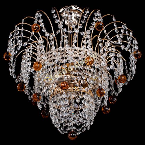 Люстра Агата Венеция №2 - 3 лампы чайная в Сочи Гусь Хрустальный