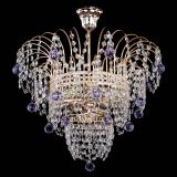 Люстра Агата Венеция №2 - 3 лампы фиолетовая в Сочи