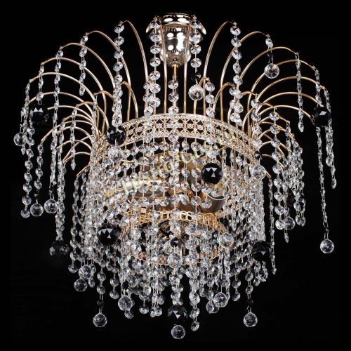 Люстра Агата Венеция №3 черная в Сочи Гусь Хрустальный