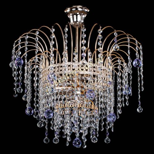 Люстра Агата Венеция №3 фиолетовая в Сочи Гусь Хрустальный