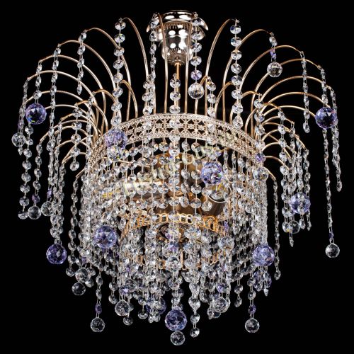 Люстра Агата Венеция №3 фиолетовая в Сочи Гусь Хрустальный