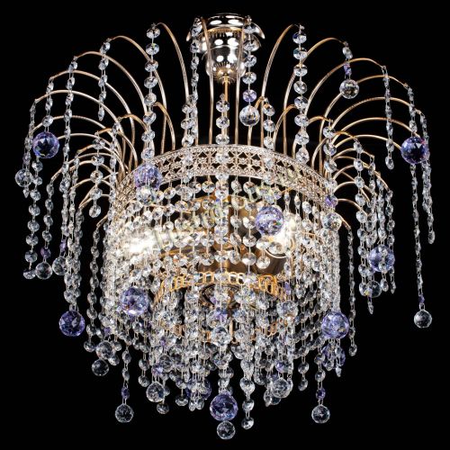 Люстра Агата Венеция №3 фиолетовая в Сочи Гусь Хрустальный