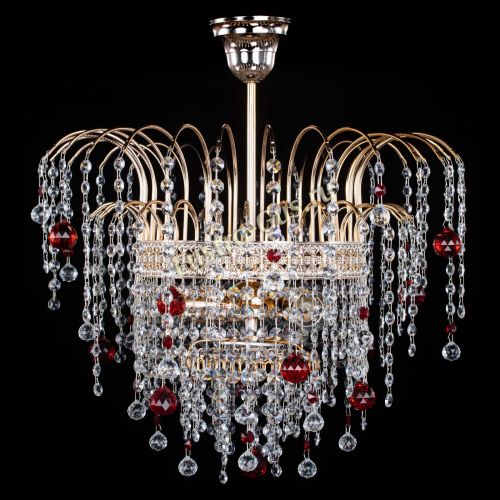 Люстра Агата Венеция №3 красная в Сочи Гусь Хрустальный