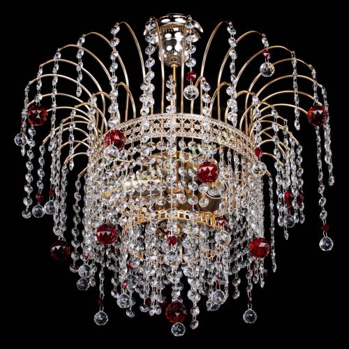 Люстра Агата Венеция №3 красная в Сочи Гусь Хрустальный