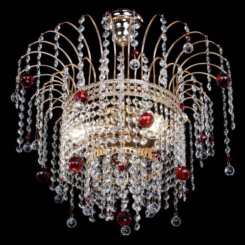 Люстра Агата Венеция №3 красная в Сочи Гусь Хрустальный