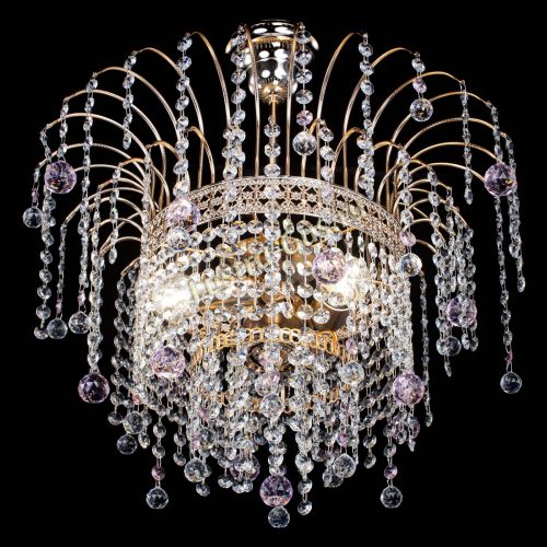 Люстра Агата Венеция №3 розовая в Сочи Гусь Хрустальный