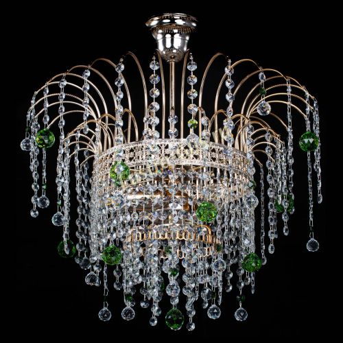 Люстра Агата Венеция №3 зеленая в Сочи Гусь Хрустальный