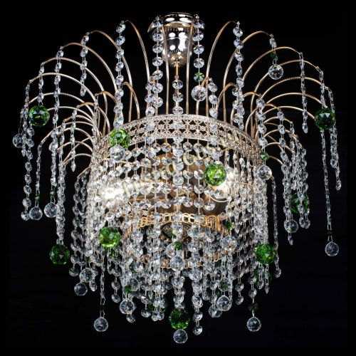 Люстра Агата Венеция №3 зеленая в Сочи Гусь Хрустальный