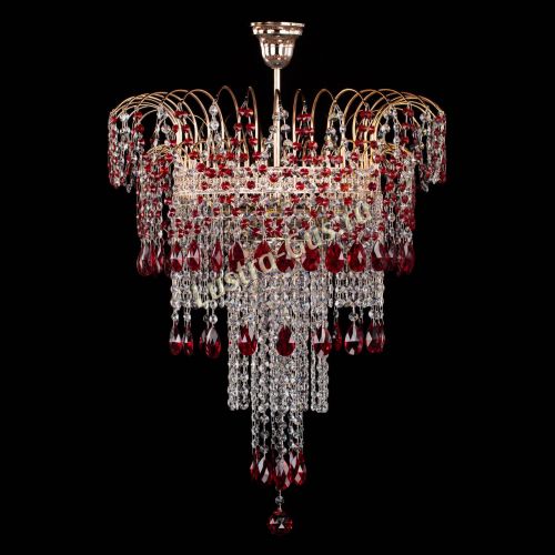 Люстра Агата Венеция №4 длинная Красная в Сочи Люстра Агата Венеция №4 длинная Красная в Сочи