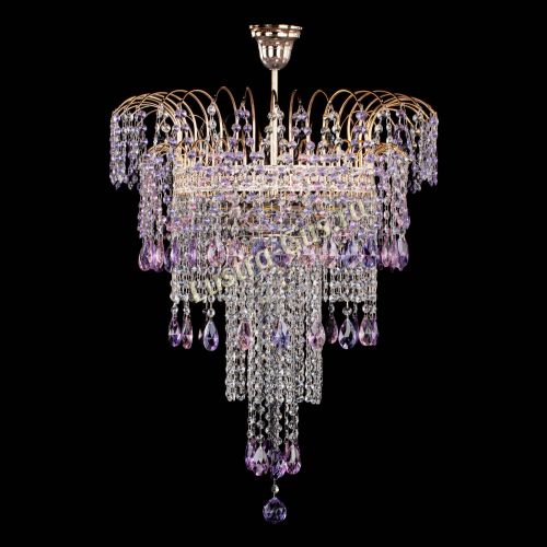 Люстра Агата Венеция №4 длинная Разноцветная в Сочи Гусь Хрустальный