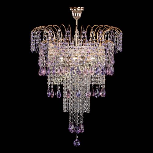 Люстра Агата Венеция №4 длинная Разноцветная в Сочи Гусь Хрустальный