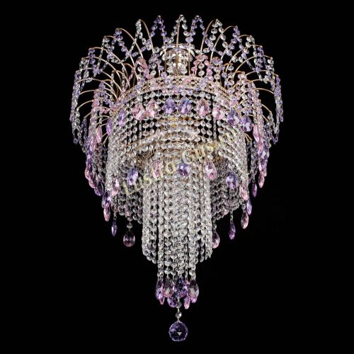 Люстра Агата Венеция №4 длинная Разноцветная в Сочи Гусь Хрустальный