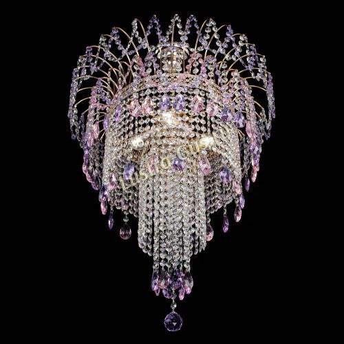 Люстра Агата Венеция №4 длинная Разноцветная в Сочи Гусь Хрустальный