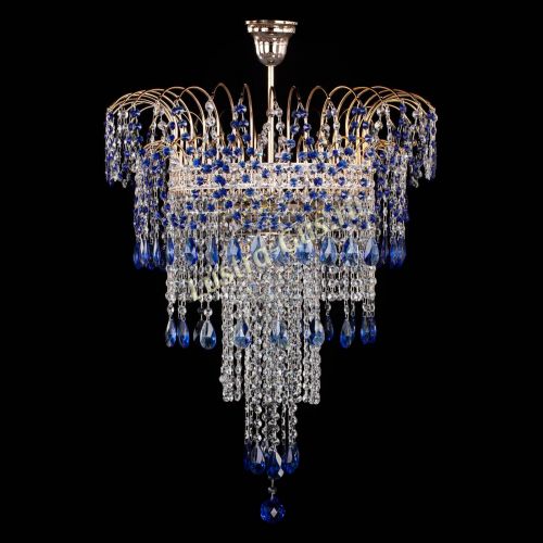 Люстра Агата Венеция №4 длинная Синяя в Сочи Люстра Агата Венеция №4 длинная Синяя в Сочи