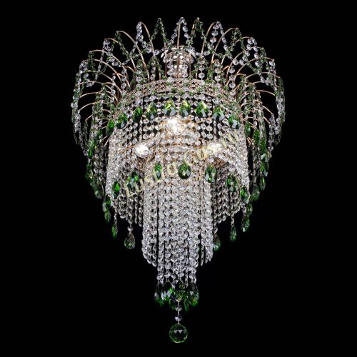 Люстра Агата Венеция №4 длинная Зеленая в Сочи Гусь Хрустальный