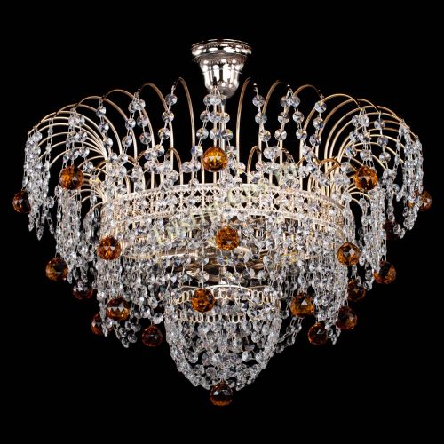 Люстра Агата Венеция №4 шар чайная в Сочи Гусь Хрустальный