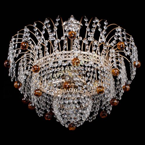 Люстра Агата Венеция №4 шар чайная в Сочи Гусь Хрустальный