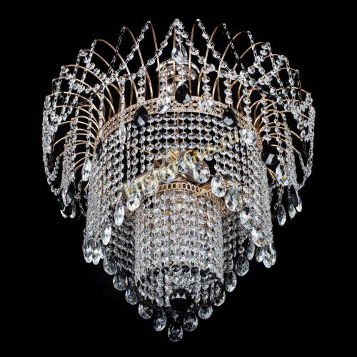 Люстра Агата Венеция №4 черная в Сочи Гусь Хрустальный