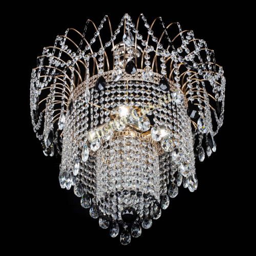 Люстра Агата Венеция №4 черная в Сочи Гусь Хрустальный