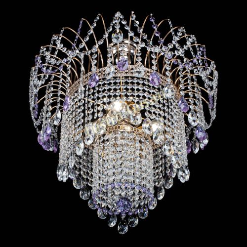 Люстра Агата Венеция №4 фиолетовая в Сочи Гусь Хрустальный