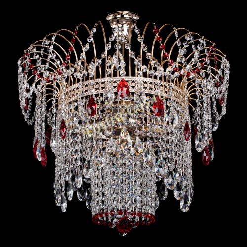 Люстра Агата Венеция №4 красная в Сочи Гусь Хрустальный