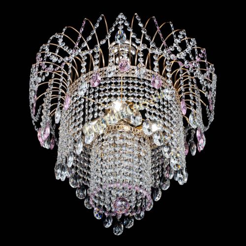 Люстра Агата Венеция №4 розовая в Сочи Гусь Хрустальный