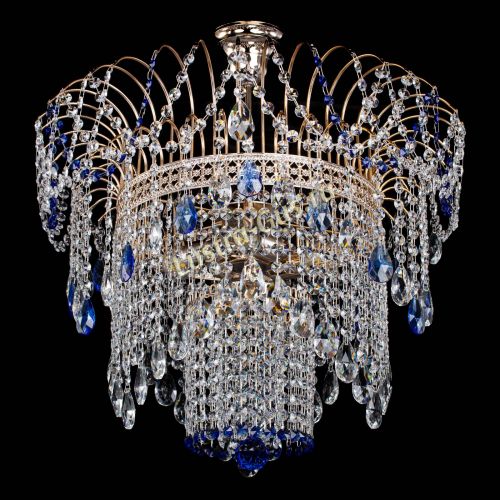 Люстра Агата Венеция №4 синяя в Сочи Гусь Хрустальный