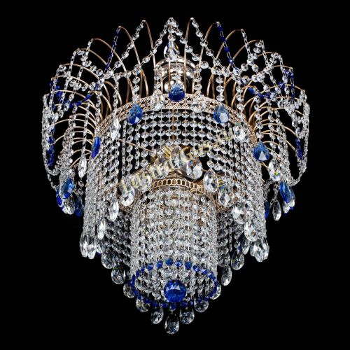 Люстра Агата Венеция №4 синяя в Сочи Гусь Хрустальный