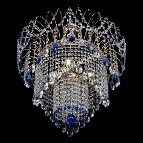 Люстра Агата Венеция №4 синяя в Сочи Гусь Хрустальный