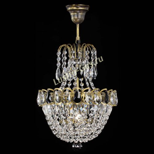 Люстра Астра №1 с подвесом под бронзу Черная в Сочи Гусь Хрустальный