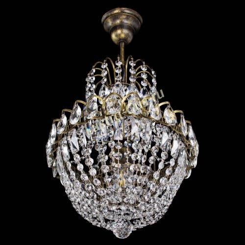 Люстра Астра №1 с подвесом под бронзу в Сочи Гусь Хрустальный