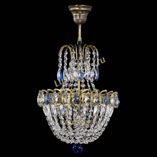 Люстра Астра №1 с подвесом под бронзу Синяя в Сочи Люстра Астра №1 с подвесом под бронзу Синяя в Сочи