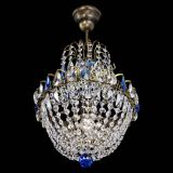 Люстра Астра №1 с подвесом под бронзу Синяя в Сочи Люстра Астра №1 с подвесом под бронзу Синяя в Сочи