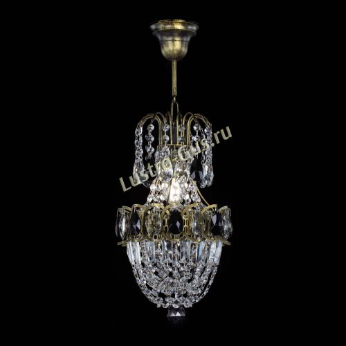 Люстра Астра №1 узкая черная под бронзу в Сочи Гусь Хрустальный