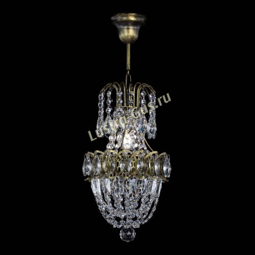Люстра Астра №1 узкая с подвесом под бронзу в Сочи Гусь Хрустальный