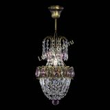 Люстра Астра №1 узкая розовая под бронзу в Сочи