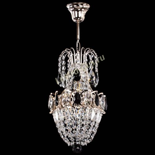 Люстра Астра №1 узкая черная в Сочи Гусь Хрустальный