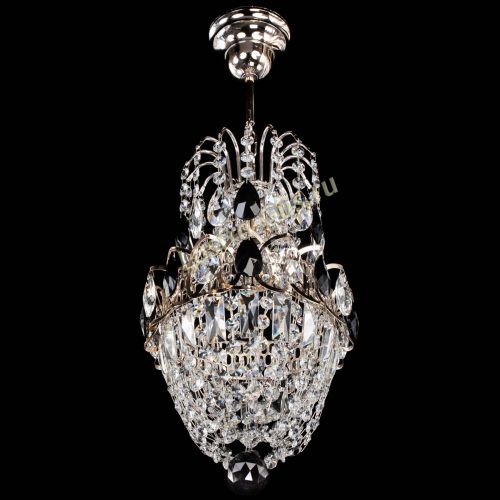 Люстра Астра №1 узкая черная в Сочи Гусь Хрустальный