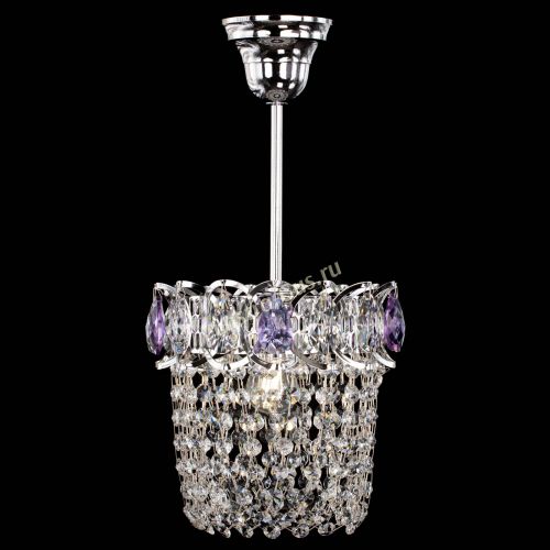 Люстра Астра ажур №1 фиолетовая в Сочи Гусь Хрустальный