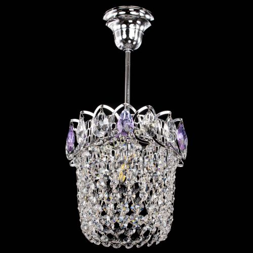 Люстра Астра ажур №1 фиолетовая в Сочи Гусь Хрустальный