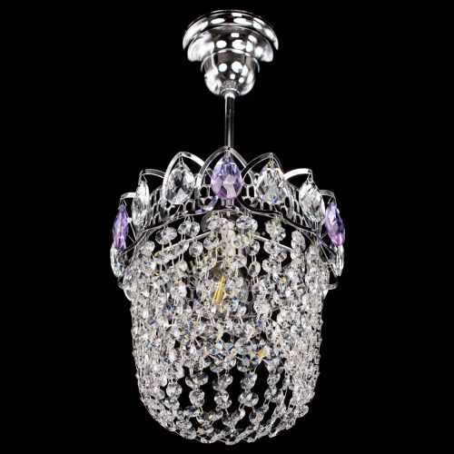 Люстра Астра ажур №1 фиолетовая в Сочи Гусь Хрустальный