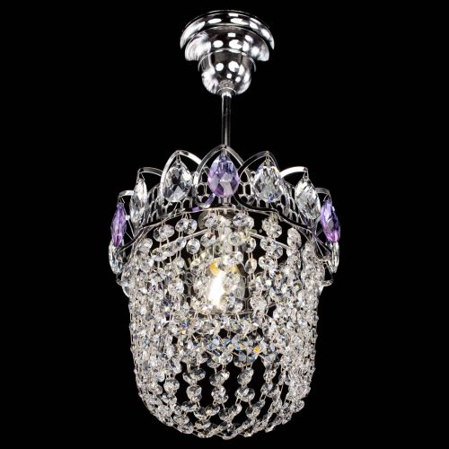 Люстра Астра ажур №1 фиолетовая в Сочи Гусь Хрустальный