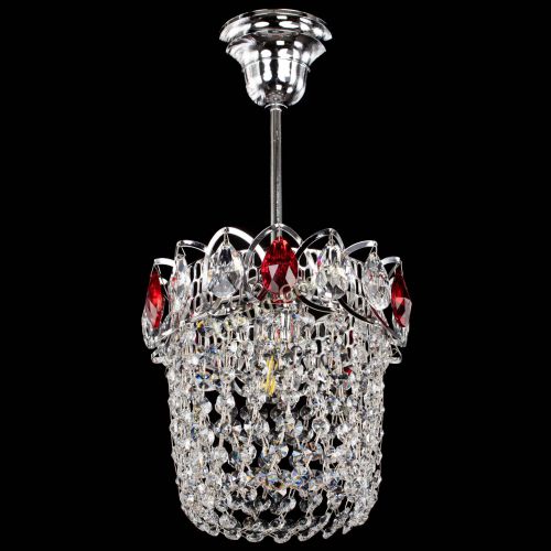 Люстра Астра ажур №1 красная в Сочи Гусь Хрустальный