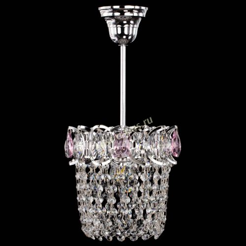 Люстра Астра ажур №1 розовая в Сочи Гусь Хрустальный