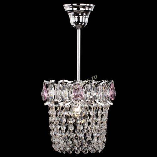 Люстра Астра ажур №1 розовая в Сочи Гусь Хрустальный