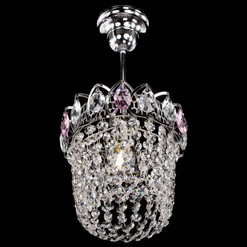 Люстра Астра ажур №1 розовая в Сочи Гусь Хрустальный