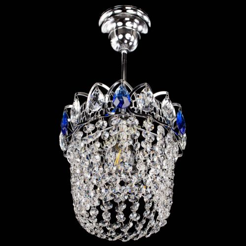 Люстра Астра ажур №1 синяя в Сочи Гусь Хрустальный
