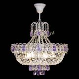 Люстра Астра Белая с подвесом фиолетовая в Сочи