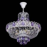Люстра Астра Белая с подвесом фиолетовая в Сочи