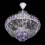 Люстра Астра Белая с подвесом фиолетовая в Сочи